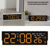 Night Light Digital Alarm Clock Electric Desk Clock with Indoor Temperature Loud Alarm Day of Week for Living Room