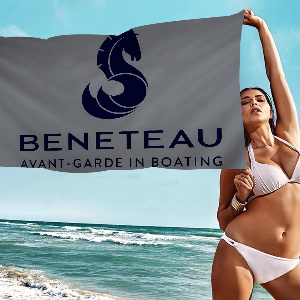 B-BENETEAU Mikrofaserdecke Schnelltrocknende Strandtücher Übergröße Druck Super Saugfähige Poolhandtuchdecke