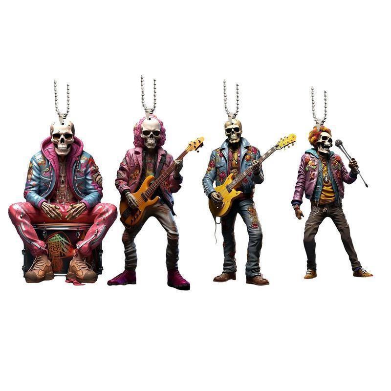 Acrylic Skeleton Sinister Charm Unique Car Interior Decoration For Enthusiasts Halloween