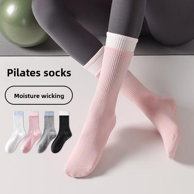 Boneless Pilates Yoga Anti-slip Sports Socks Slimming Fitness Mid-calf Socks