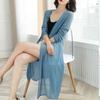 Summer Women's Long Cardigan Lightweight Sun Protection Knitwear Beach Shawl Coat Spring Outerwear Knitted  Cardigan