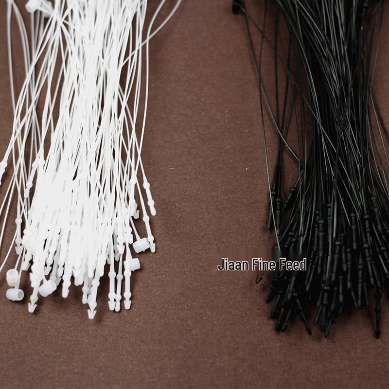Pointed Round Head Plastic Threading Needle with Mother-Child Buckle for Apparel and Jewelry Tags