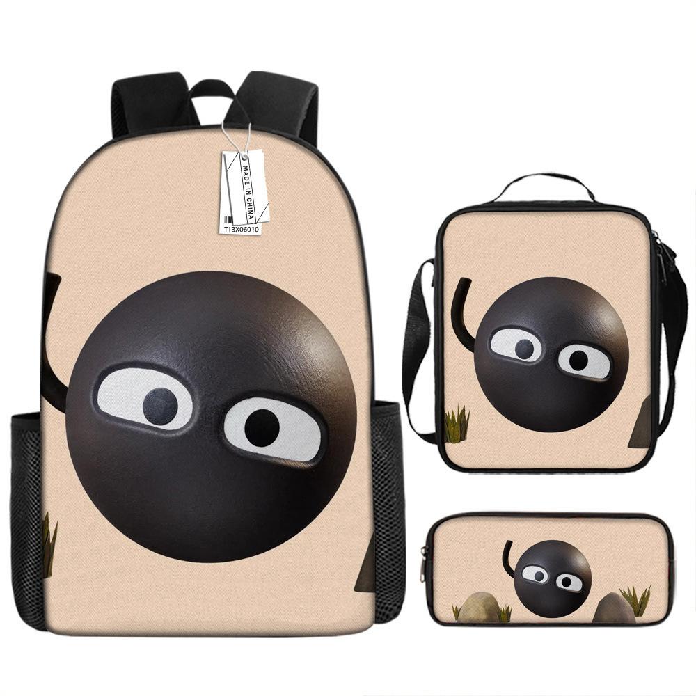 Luxury Novelty Peculiar Cool Shape Island 3D Print 3pcs/Set Pupil School Bags Laptop Daypack Backpack Lunch Bag Pencil Case