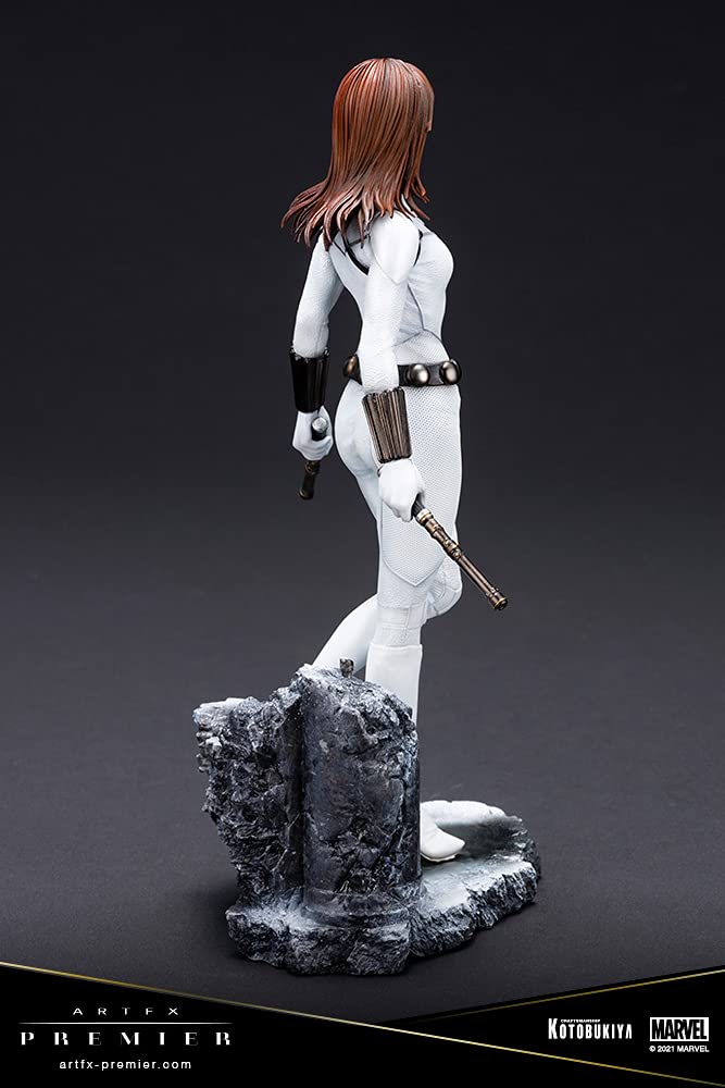 ARTFX PREMIER MARVEL UNIVERSE Black Widow White Costume Edition 1/10 Scale PVC Pre-painted Easy-to-Assembly Figure MK366