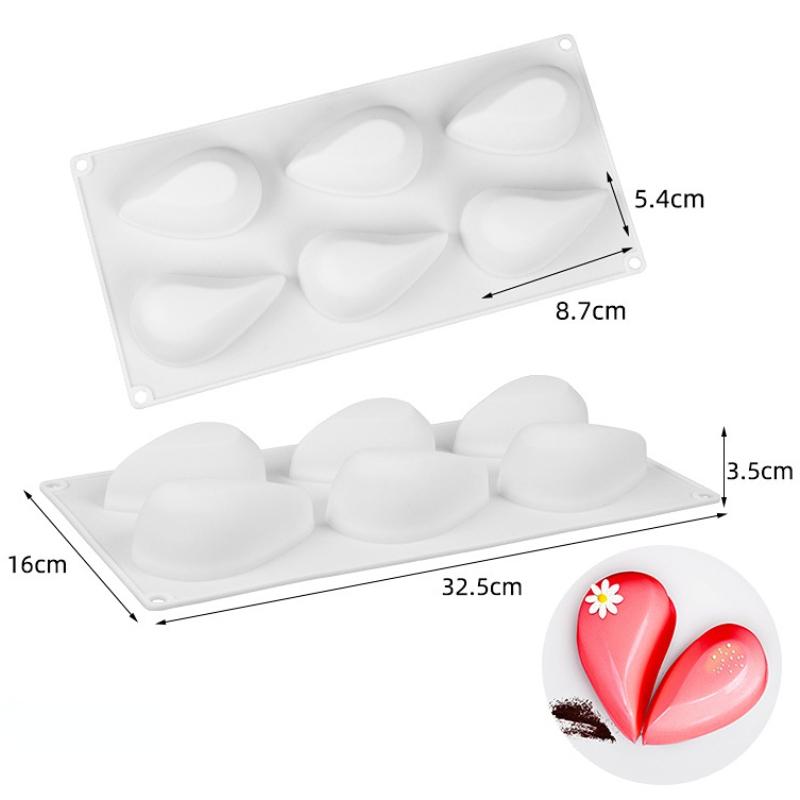 Fruit Silicone Cake Mold Heart Geometry Chocolate Ice Cube Biscuit Jelly Mould DIY Cloud Moon Pudding Baking Set Birthday Gifts