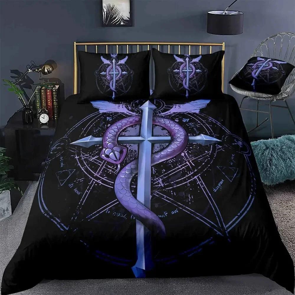 Jesus Cross Christian Christ Believer Comfortable Duvet Cover Pillowcase Bedding Set Children Bedroom Decoration Home Textile