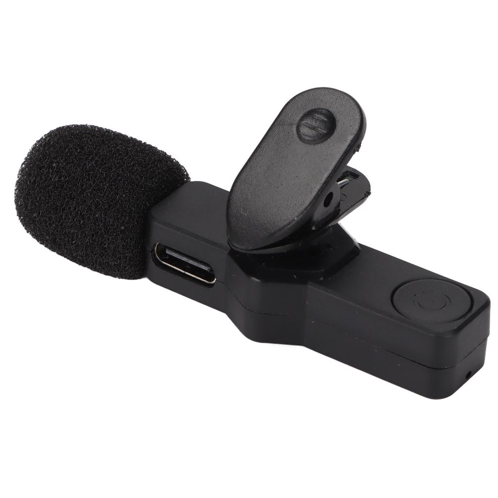 Wireless Lavalier Microphone Plug and Play Rechargeable Portable Microphone for Live Broadcast