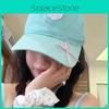Mint Cute Green Bow Baseball Hat For Women Perfect Spring Stylish Wear Casual