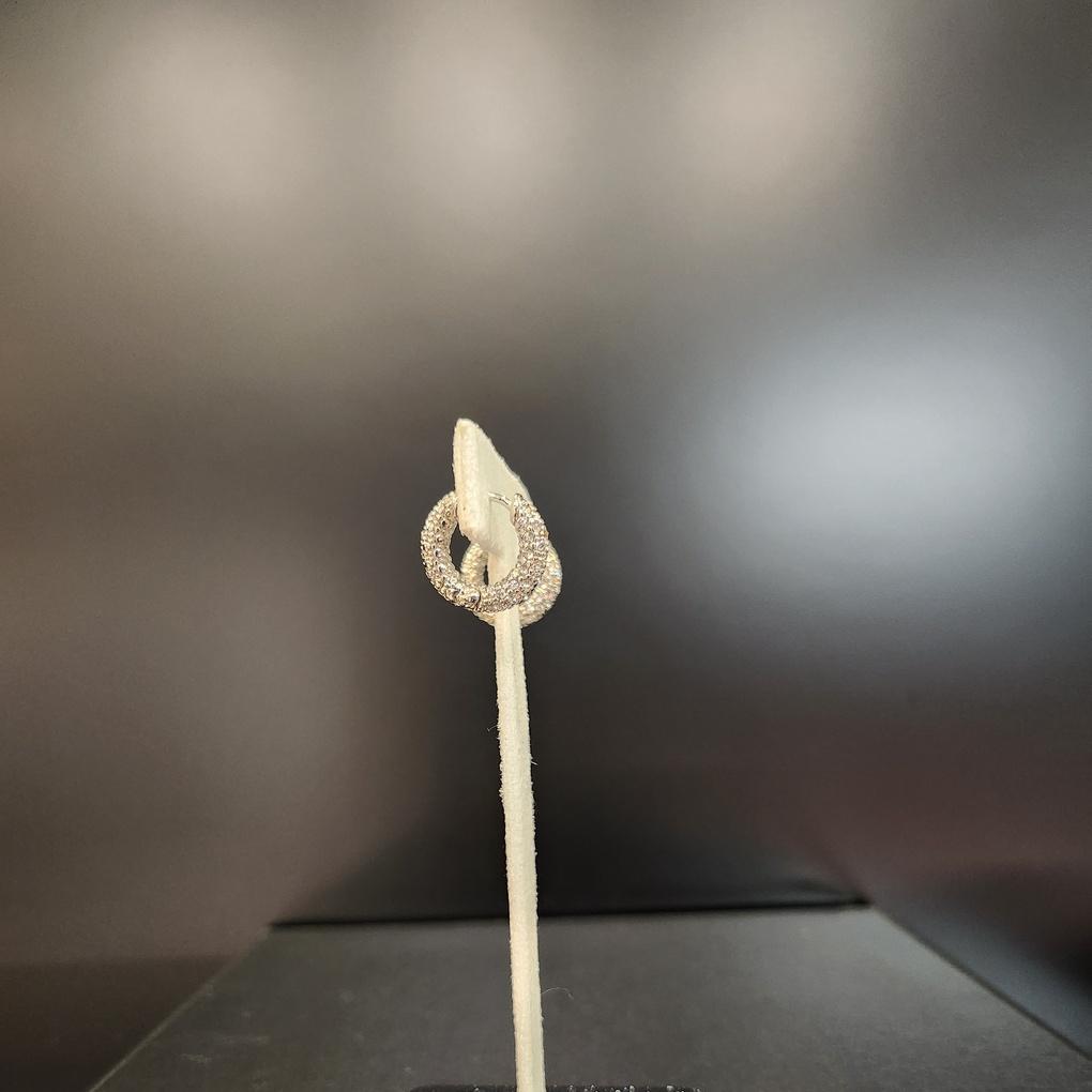 ARTRIA Ring Cubic SoE Plated One-Touch Earrings MSMERDG0001WHF