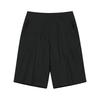 Women's High Waist Solid Linen Blend Bermuda Shorts Loose Wide Leg Japanese Casual Cropped Trousers