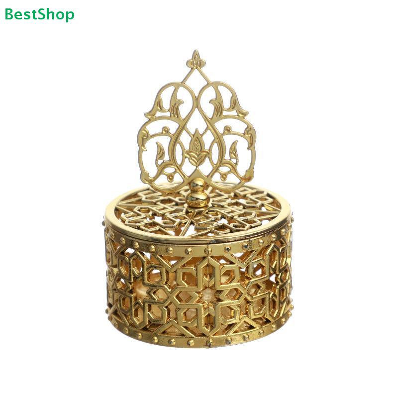 Vergoldete runde Süßigkeitenbox - Für nahöstliche arabische Hochzeiten, Babypartys & Gastgeschenke