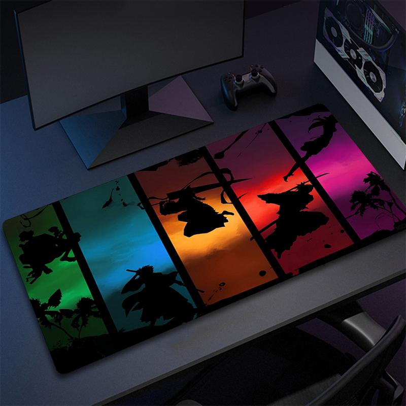 Anime Ichigo Mouse Pad Xxl 900x400mm NonSlip Gaming Desk Mat Laptop Keyboard Tray Office Pc Rubber Bleach Black