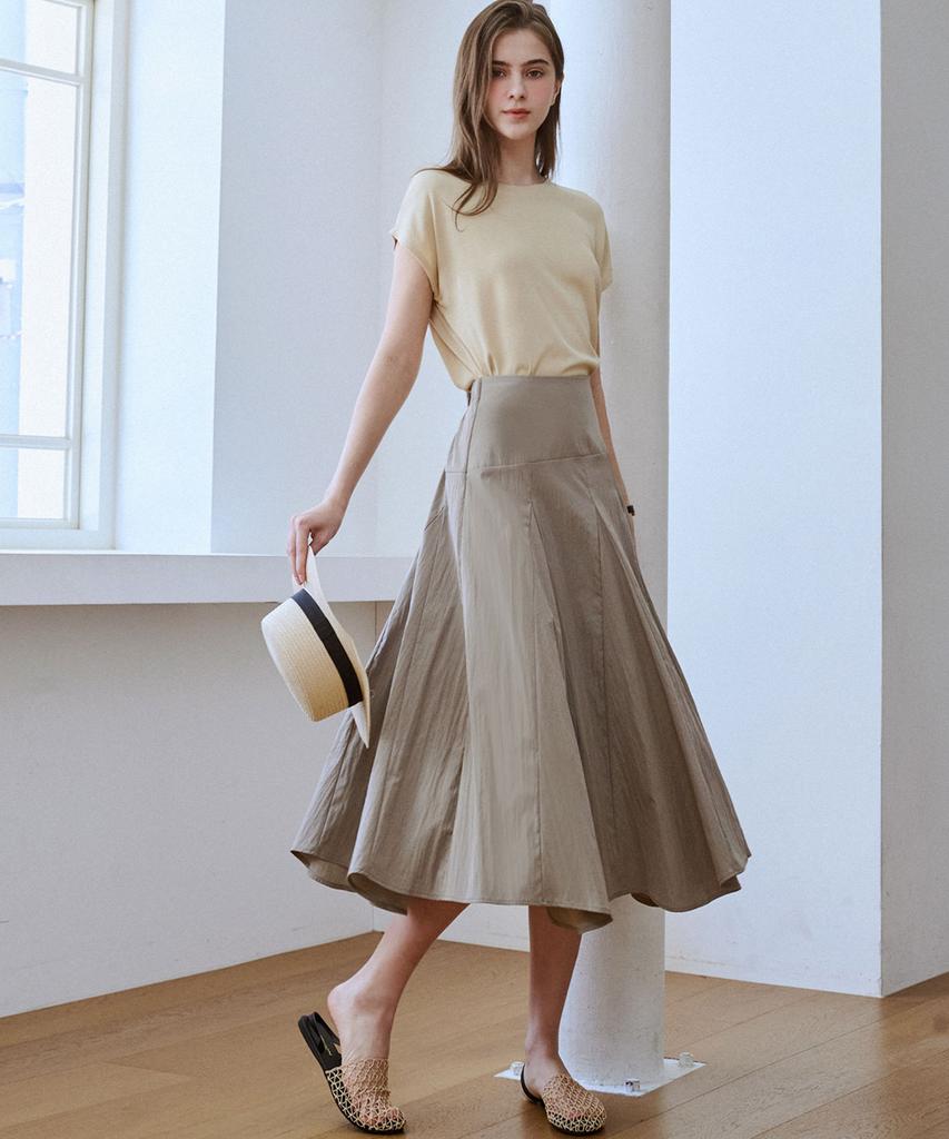 Lucida Veil Pleated Skirt_2 Colors