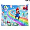 Mario Wall Tapestry Aesthetic Wall Hanging Printed Fabric Blanket Decorative Tapestries for Bedroom Living Room Home Decor