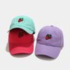 Sunscreen Embroidery Fruit Strawberry Cap Summer Small Fresh Baseball Cap Men's Shade Bend Cap