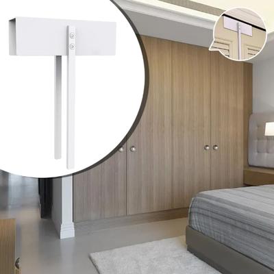 Fechadura de Porta Dobrável de Construção Metálica Fácil de Instalar Fácil de Operar Fechadura Deslizante Design de Segurança Fechadura Metálica Durável para Porta Dupla