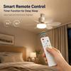 2026 Neue E27 Deckenventilatorleuchte, 30W/40W Dimmbare LED-Ventilatorlampe mit Fernbedienung und Timer für Schlafzimmer Küche Balkon