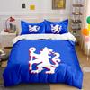 Lion Emblem Blue Bedding Set Bedding Set (1 Duvet Cover, 2 Pillowcases, Duvet Not Included)