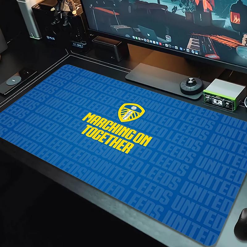 Leeds United Mauspad Großes Gaming-Tischkissen Rutschfestes Laptop-Tablet Großes Mauspade XXL Matte Mini-PC Spielmatte Mit Schlosskante_xia