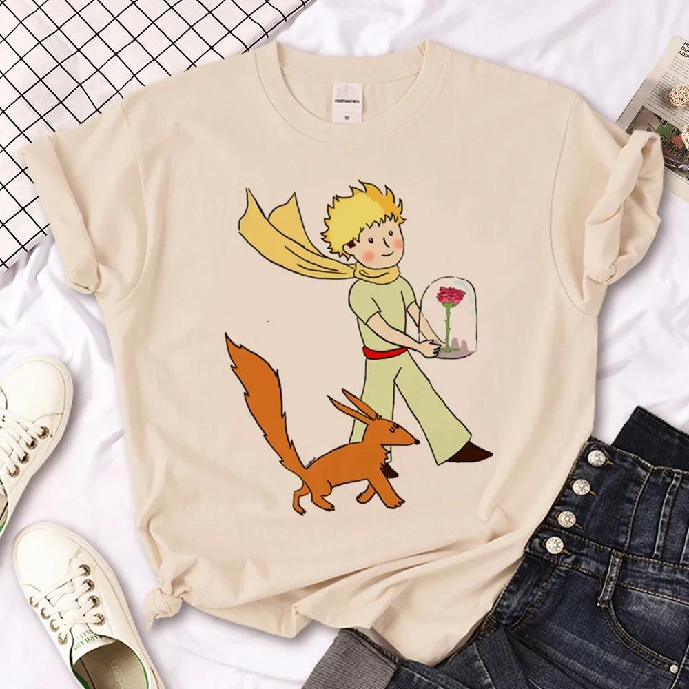 Little Prince T-shirt Women's Summer T-shirt Women's Casual Loose Designer Pattern Clothing
