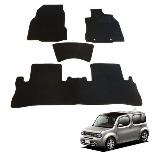 Fenice Car Mat Floor Mat Domestic Production (Nissan Cube Z12 NZ12) Black Non-Slip Shape Resistant to Slip Car Mat (Car Parts Specialty Store)