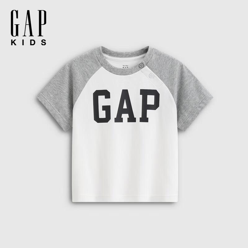 GAP Kids Unisex Logo Raglan Short Sleeve T-Shirt 110/56