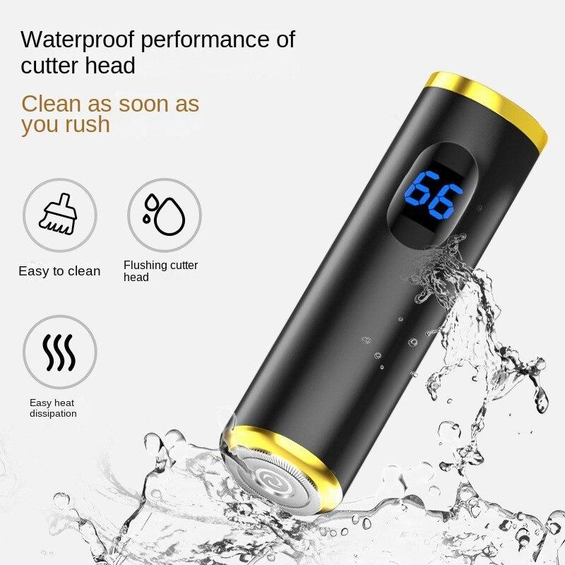 New High-end LCD Portable Mini Electric Razor Electric Shaver Travel Home Car USB Charging