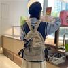 Student Schoolbag Women's Corduroy Backpack Large Capacity Backpack