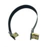 50cm Flat Cable for FPV HDTV Aerial 90 Degree Down Angle FPV Mini HDMI Male to 90 Degree Down Angle HDMI Male FPC Conversion Cable Multi-Camera