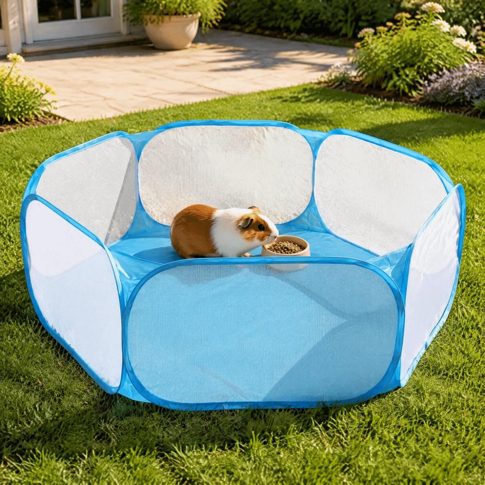 Foldable Small Animals Tent Polyester Breathable Pet Playpen Portable Small Pet Playpen Small Pets