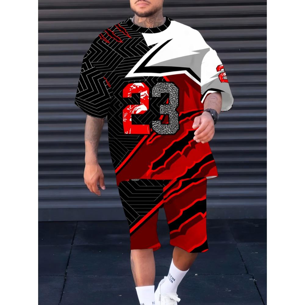

Summer Men s Suit 3D Printed Digital Basketball Jacket Casual Sportswear Men s Wear 6XL