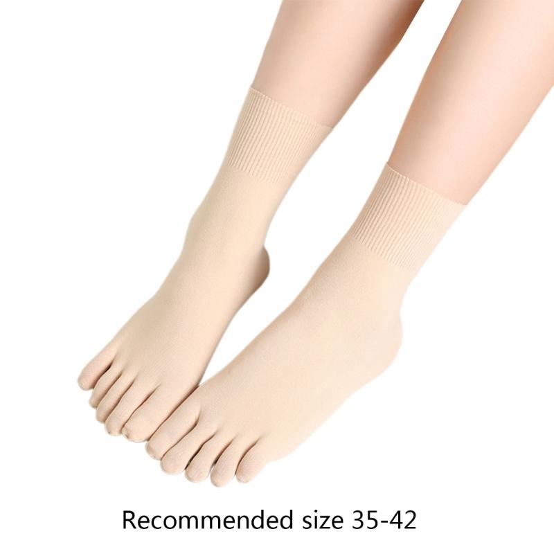 Fashion Women Man Summer Five Finger Sock Casual Style Middle Tube Short Sock Antiskid Finger Toe Socks New 4 Color