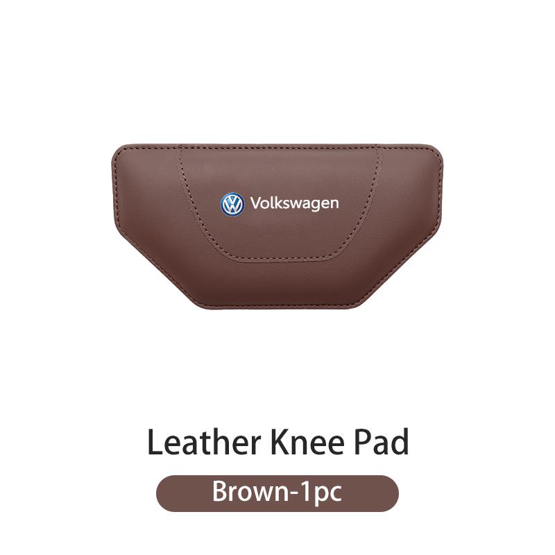 Hub Caps For Volkswagen VW Car Knee Support Cushion Auto Trapeze Leather Anti Fatigue Leg Pad Golf 4 5 6 7 Polo Jetta Sagitar Ma