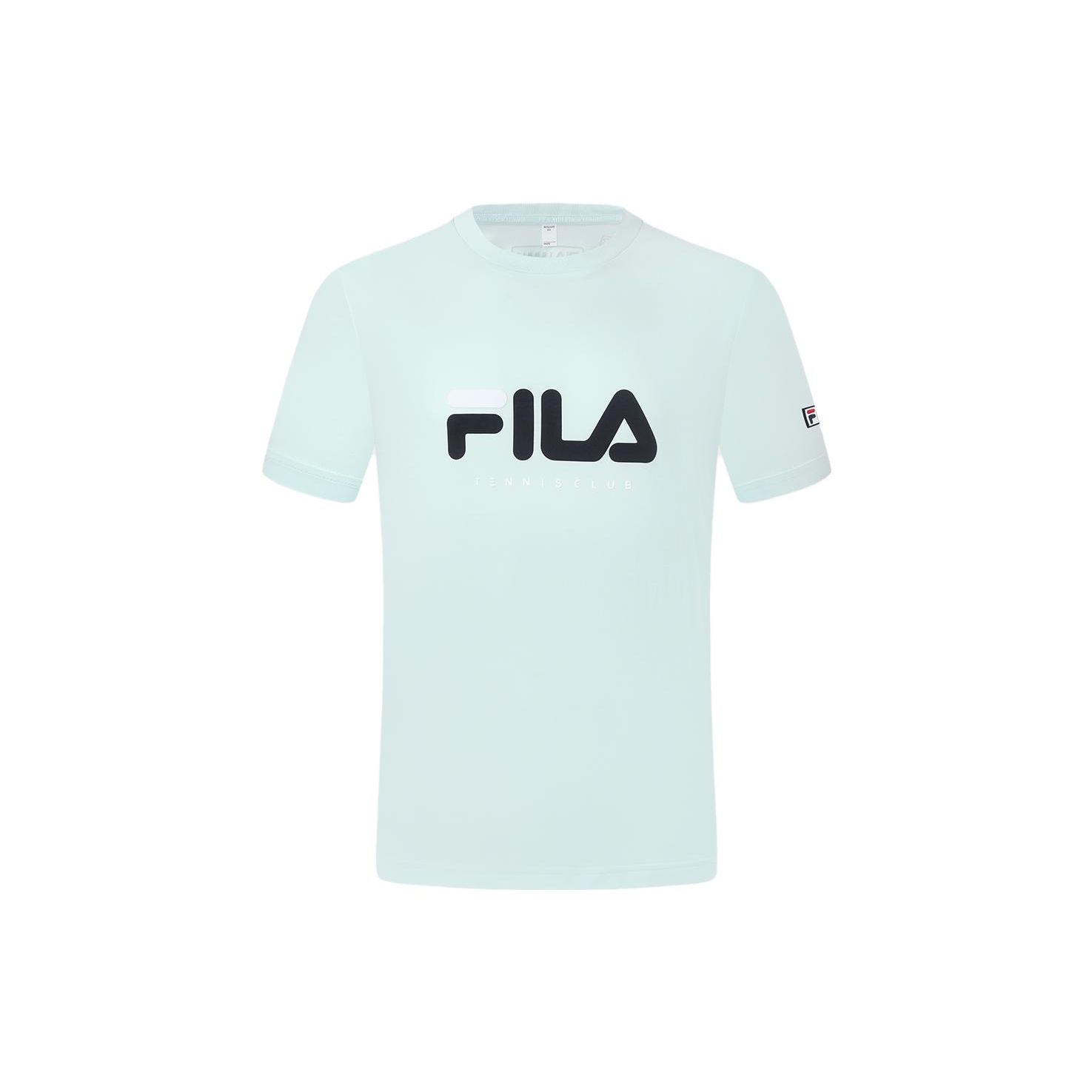 

FILA Logo Print American Vintage Tennis Crew Neck Short Sleeve T-Shirt Men Tops Light-Blue A11M333199F-LB L