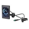 Display per Bici con 2 Schede NFC a 5 Pin Impermeabile Pannello di Controllo LCD Induttivo per Biciclette Elettriche Scooter