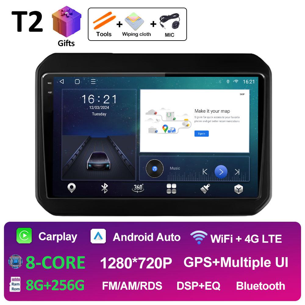 For Suzuki Ignis 2016 2017 2018 2019 2020 Android Auto Wireless Carplay DSP Stereo Autoradio Cooling Fan QLED IPS Screen WIFI 4G