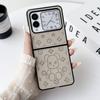 Huawei Nora Flip Foldable Case: Simple Protective Cover with Cartoon Brown Bear Design