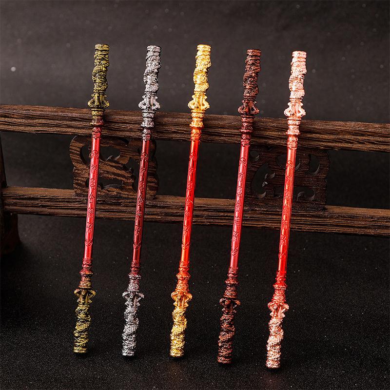 Modello Metallo Mini Bastone di Wukong Creativo Arma di Wukong Re Scimmia Piccolo Ornamento Artigianato Giocattoli per Bambini Periferiche Anime Regali