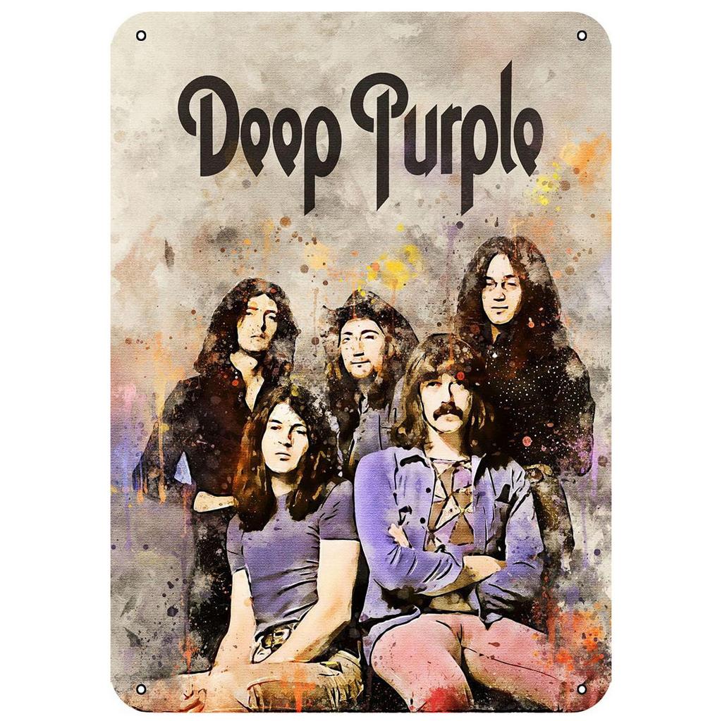 Letreros Metálicos Rockero Musical Banda Decoración de Pared Placa Póster de Arte Vintage Pintura de Hierro para Cueva de Hombre Cafetería en Casa Club de Jardín Bar