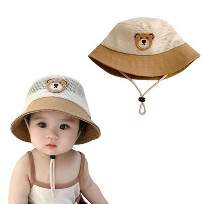 Babysolhatt UV-keps Baby Safari Sol Pendling till Lek på Sommaren [Kingsiely] Hatt, Hatt, Skydd, Hatt, Hatt, Nät, Björn, Justerbar,