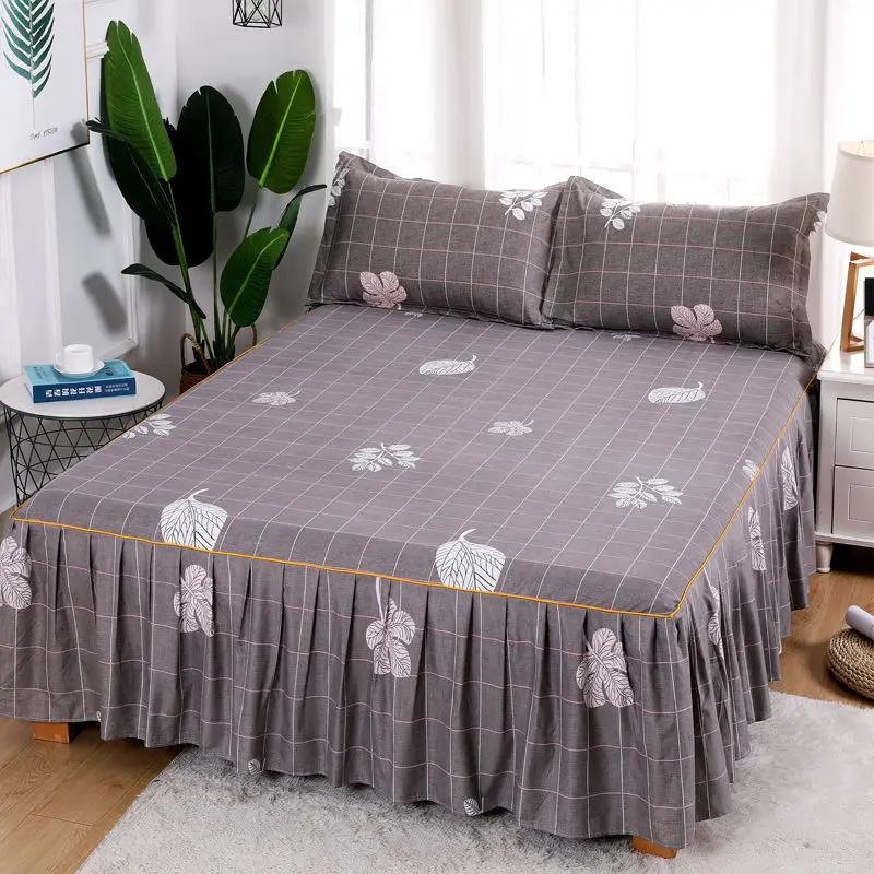 Bettlaken-Set mit Blumenmotiv, Tagesdecke, rutschfest, für Kingsize-/Queensize-Betten (1,5 M/1,8 M/2 M) Betten Weicher Bettbezug