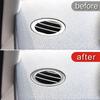 Carbon Color Car Accessories Dashboard Panel Side Air Condition Vent Outlet Frame Trim For Mercedes Benz C Class W204 2007-2014