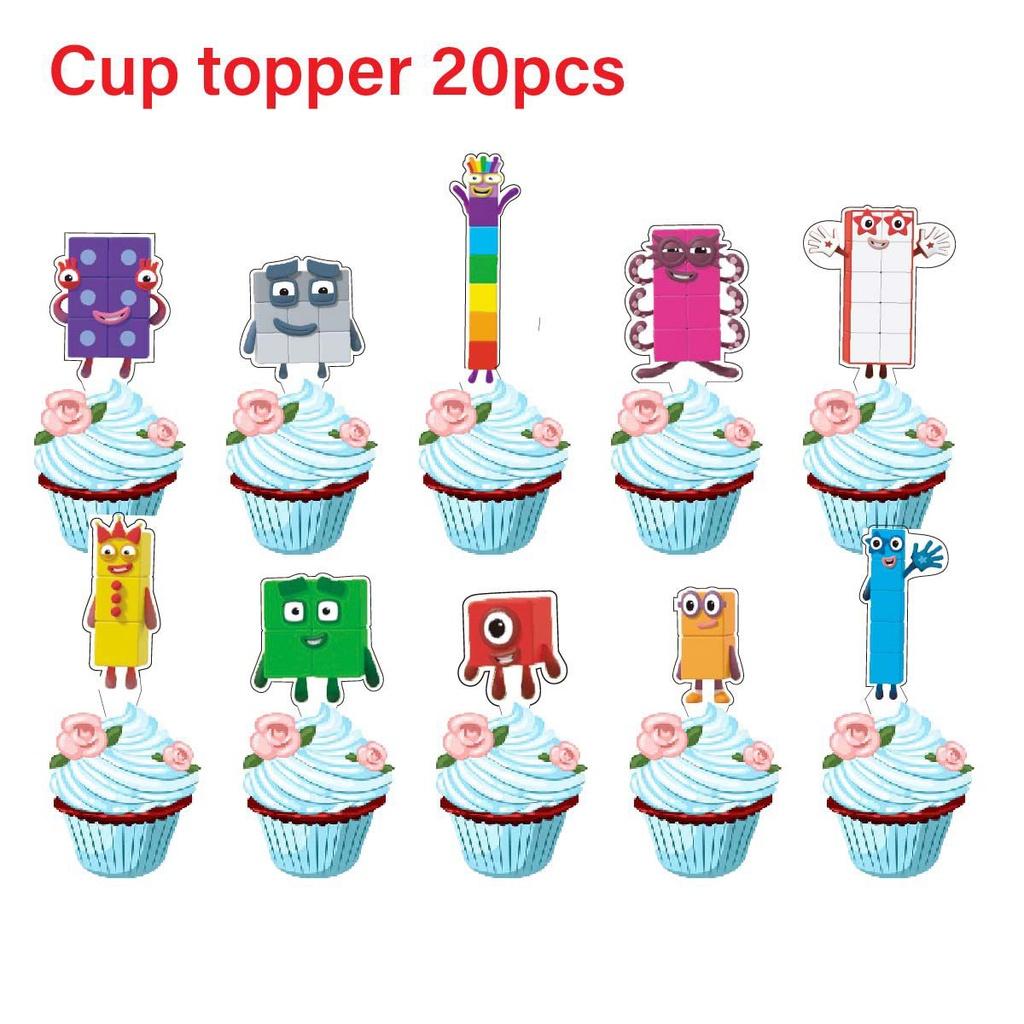 

Набор флажков на ленте с темой воздушных шаров «Блокноты» для украшения дня рождения 20pcs Cake Toppers