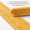 3D Foam Wall Edge Strips Stickers 230CM Self-Stickers Waterproof Baseboard Corner Waist Line Sticker Wallpapers Home Decoration