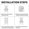 Dining Room Chair Protector Slipcovers Set of 4/8 Stretch Removable Washable Seat Cover for Kitchen Home Decoration Chair Cover