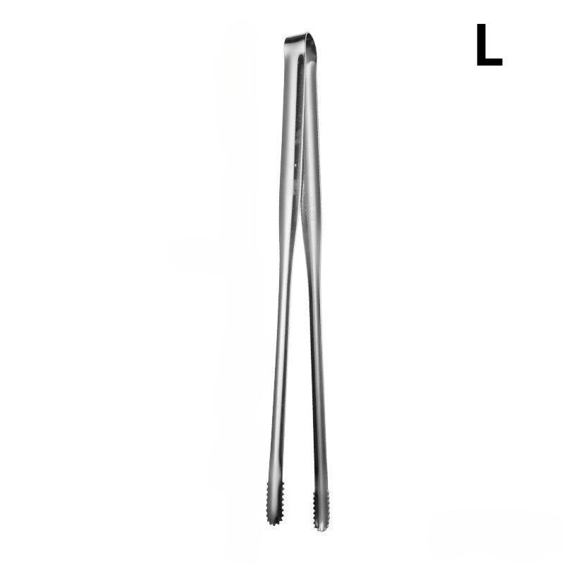 1/2pc Food Tongs Stainless Steel Grill Tongs Steak Bread Salad  Kitchen Tongs Home Outdoor BBQ Non-Slip Tweezers Buffet Clip