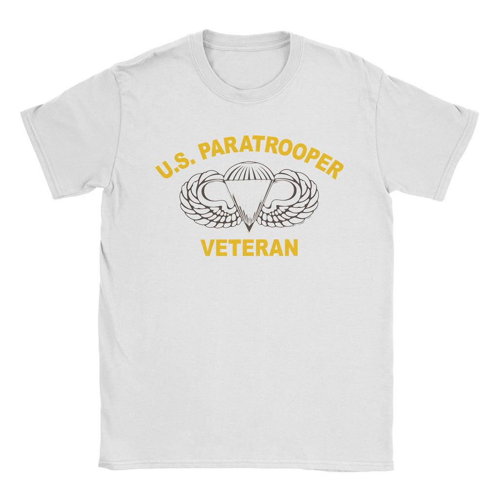 Mens US airborne parawings TShirts  100 Cotton Top Tees Summer Vintage Short Sleeve TShirt O Neck Harajuku Casual Tshirt