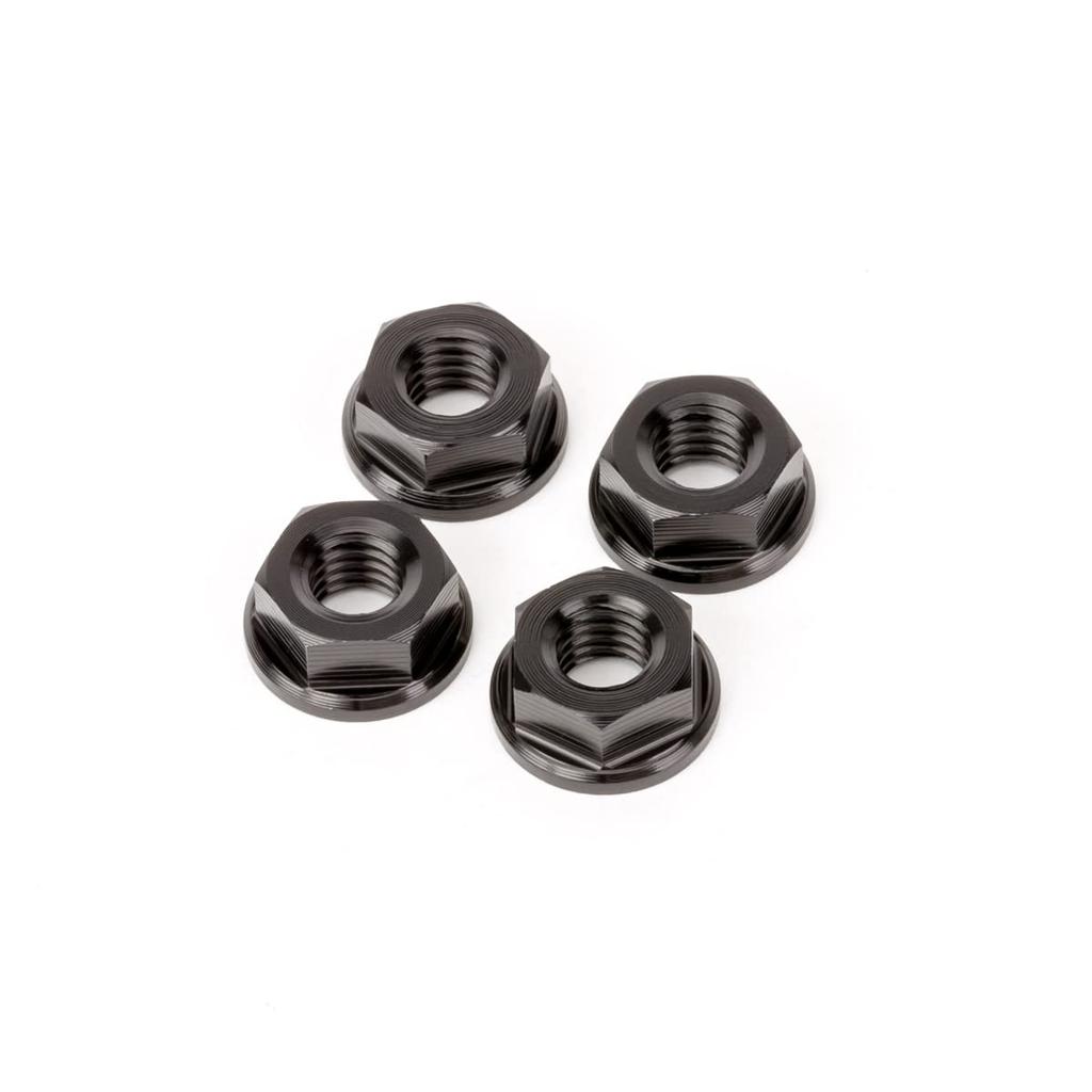 DRC (DRC) M6 aluminum flange nut black 4 pieces D58-53-501