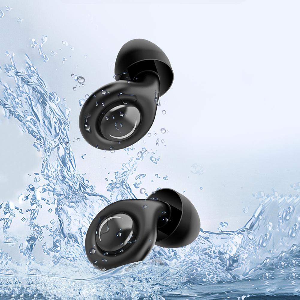 Reusable Silicone Hearing Protection Earplugs W/ 10 Eartips in XS/S/M/L Noise Cancelling Ear Plugs for Sleep Deep Focus Travel