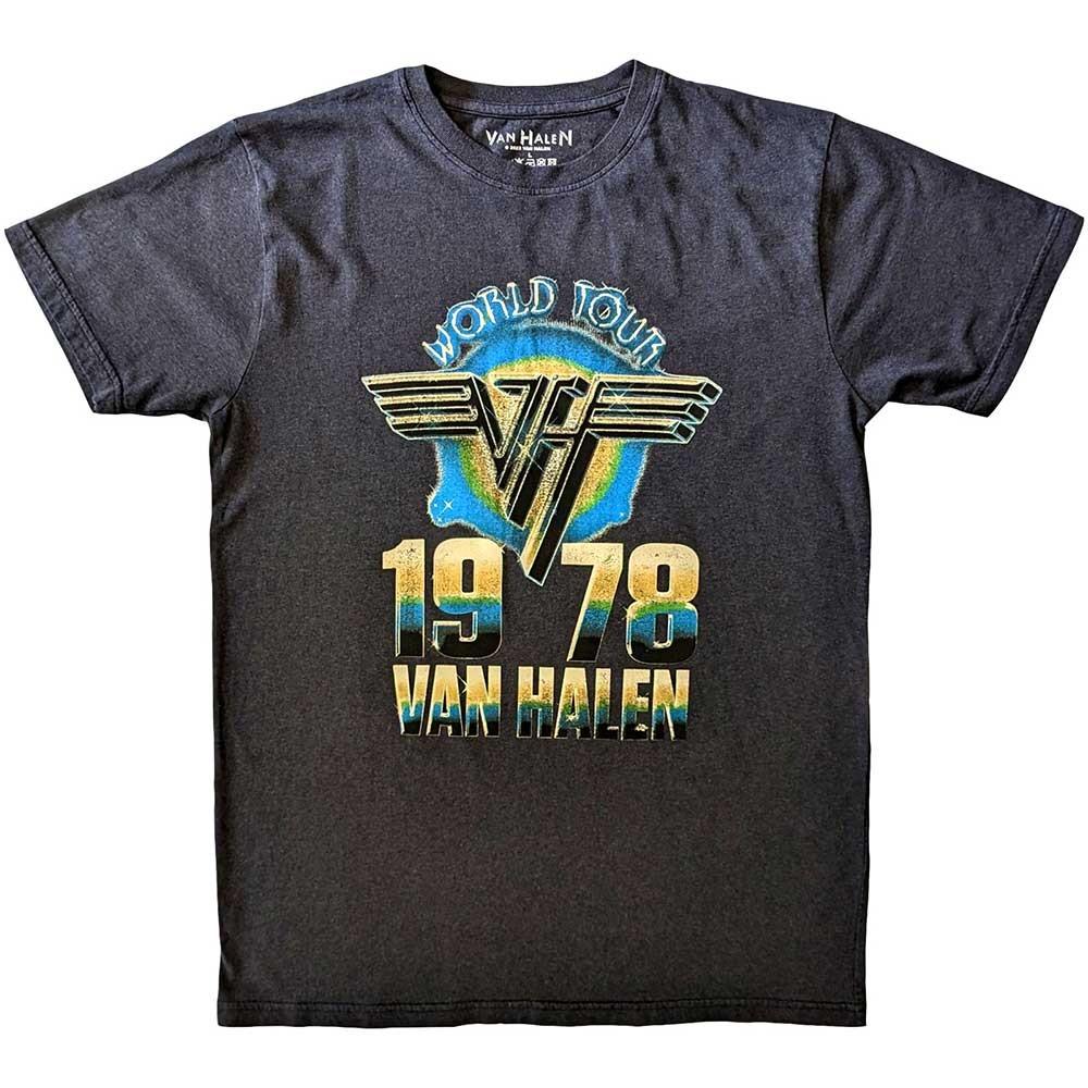 Van Halen T-Shirt: World Tour  78 OFFICIAL NEW M